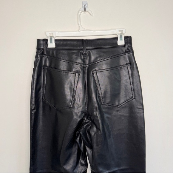 Abercrombie and Fitch Vegan Leather 90s Straight Ultra High Rise 29 / 8 Curve - Picture 6 of 7